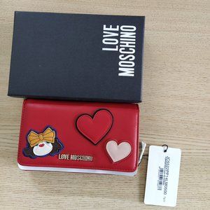 MOSCHINO leather wallet new